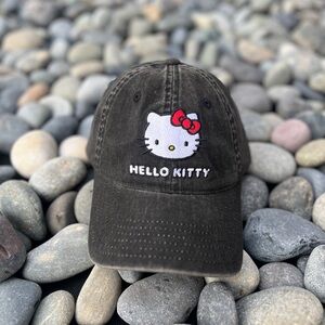 🐈‍⬛HELLO KITTY🐈‍⬛ Hello Kitty Baseball Hat Washed Strapback